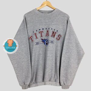 Tennessee Titans NFL Gray Tennessee Titans Logo Shirt Sweatshirt Retro '96